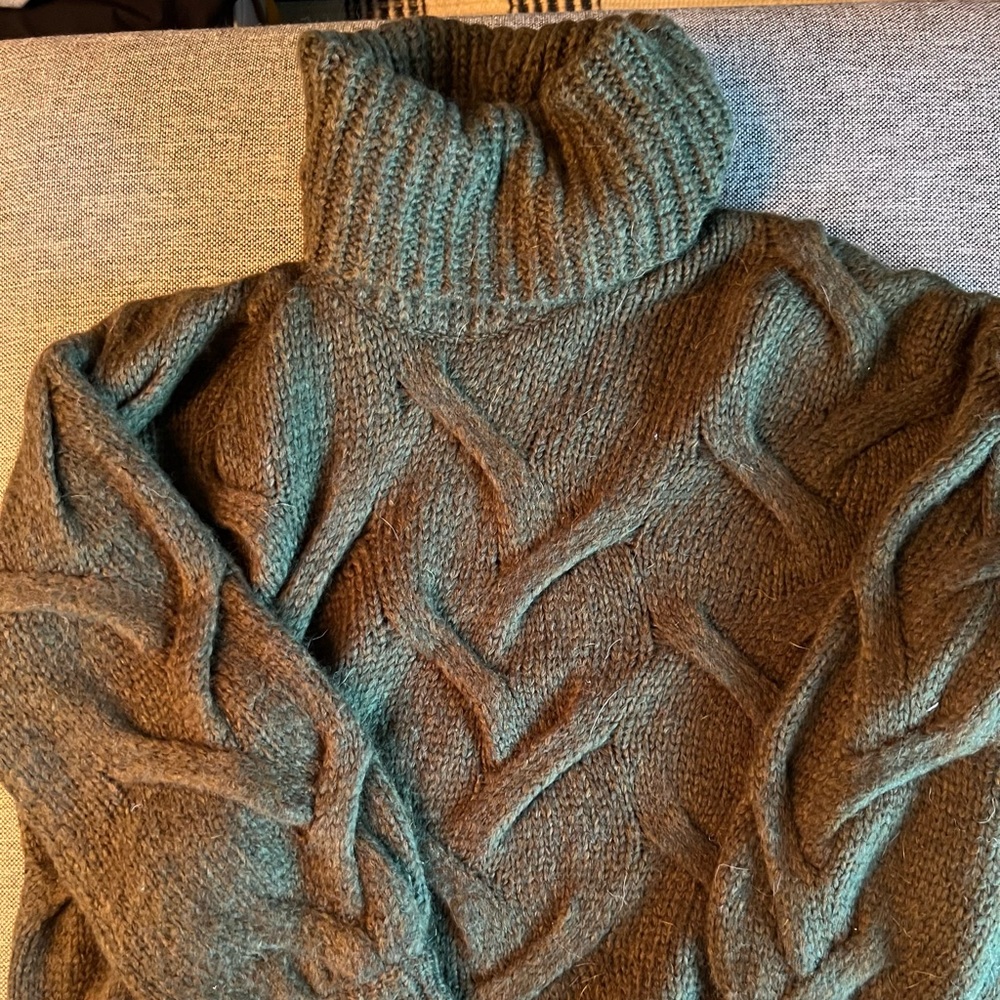 Madewell Cropped Turtleneck Sweater - Size S NWT